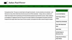 What Indianfoodforever.com website looked like in 2022 (1 year ago)