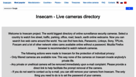 What Insecam.com website looked like in 2022 (1 year ago)