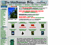 What Iamshaman.com website looked like in 2022 (1 year ago)