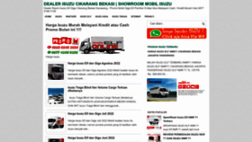 What Isuzumobil.com website looked like in 2022 (1 year ago)