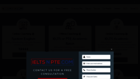 What Ieltsnpte.com website looked like in 2022 (1 year ago)