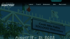 What Irishfest.com website looked like in 2022 (1 year ago)