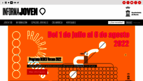 What Informajoven.org website looked like in 2022 (1 year ago)