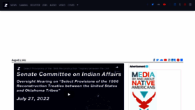 What Indianz.com website looked like in 2022 (1 year ago)