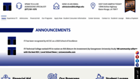 What Iticollege.edu website looked like in 2022 (2 years ago)