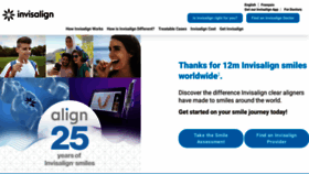 What Invisalign.eu website looked like in 2022 (1 year ago)