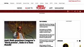 What India-today.com website looked like in 2022 (1 year ago)