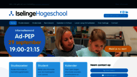 What Iselinge.nl website looked like in 2022 (1 year ago)
