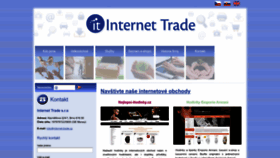What Internet-trade.cz website looked like in 2022 (1 year ago)