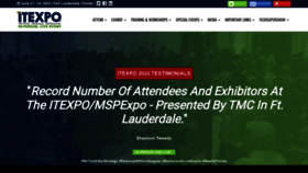 What Itexpo.com website looked like in 2022 (1 year ago)