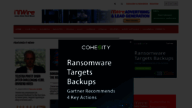 What Itwire.com.au website looked like in 2022 (1 year ago)