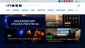 What Iness.sk website looked like in 2022 (1 year ago)