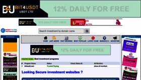 What Investfilters.com website looked like in 2022 (1 year ago)
