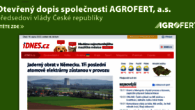 What Idnes.cz website looked like in 2022 (3 years ago)