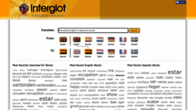 What Interglot.com website looked like in 2022 (1 year ago)