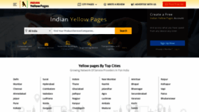 What Indianyellowpages.com website looked like in 2022 (1 year ago)
