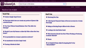 What Islamqa.org website looked like in 2022 (1 year ago)