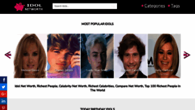 What Idolnetworth.com website looked like in 2022 (1 year ago)