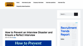 What Interviewarea.com website looked like in 2022 (1 year ago)