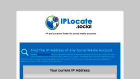 What Iplocate.social website looked like in 2022 (2 years ago)