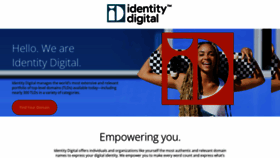What Identity.digital website looked like in 2022 (1 year ago)