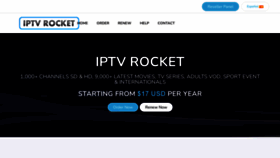 What Iptvrocket.is website looked like in 2022 (1 year ago)