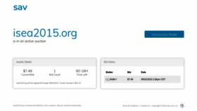 What Isea2015.org website looked like in 2022 (1 year ago)