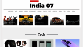 What India07.com website looked like in 2022 (1 year ago)