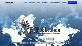What Ijpub.org website looked like in 2022 (1 year ago)
