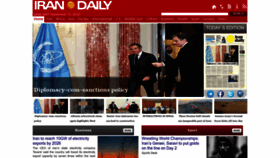 What Irandaily.ir website looked like in 2022 (1 year ago)