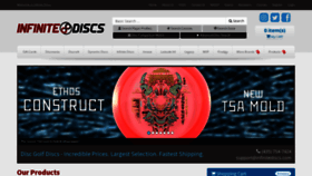What Infinitediscs.com website looked like in 2022 (1 year ago)
