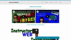 What Instructorweb.com website looked like in 2022 (1 year ago)