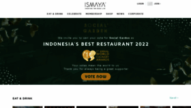 What Ismaya.com website looked like in 2022 (1 year ago)
