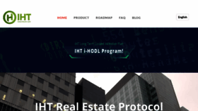 What Ihtcoin.com website looked like in 2022 (1 year ago)