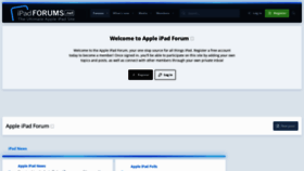 What Ipadforums.net website looked like in 2022 (1 year ago)