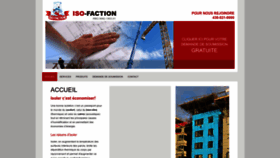 What Iso-faction.com website looked like in 2022 (1 year ago)