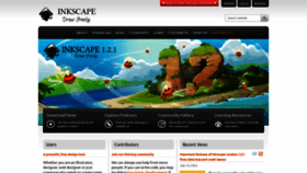 What Inkscape.org website looked like in 2022 (1 year ago)