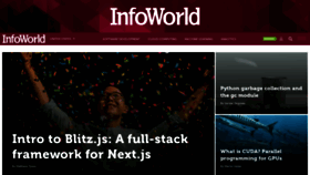 What Infoworld.com website looked like in 2022 (1 year ago)