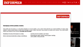 What Informer.rs website looked like in 2022 (4 years ago)