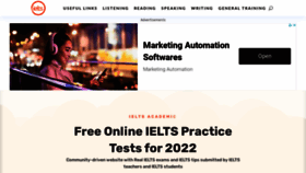 What Ieltstrainingonline.com website looked like in 2022 (1 year ago)