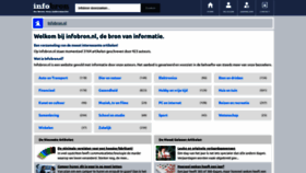 What Infobron.nl website looked like in 2022 (1 year ago)