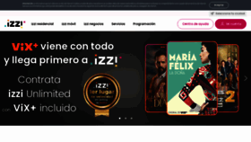 What Izzi.mx website looked like in 2022 (1 year ago)