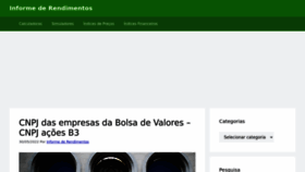 What Informederendimentos.com website looked like in 2022 (1 year ago)