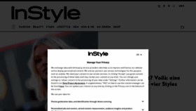 What Instyle.de website looked like in 2022 (3 years ago)