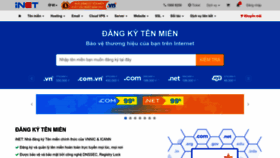 What Inet.vn website looked like in 2022 (1 year ago)