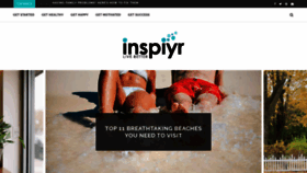 What Inspiyr.com website looked like in 2022 (1 year ago)