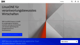 What Ibm.de website looked like in 2022 (1 year ago)