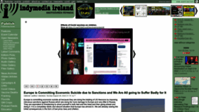 What Indymedia.ie website looked like in 2022 (1 year ago)