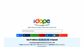 What Idope.cyou website looked like in 2022 (1 year ago)