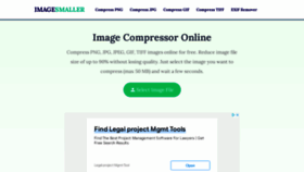 What Imagesmaller.com website looked like in 2022 (1 year ago)